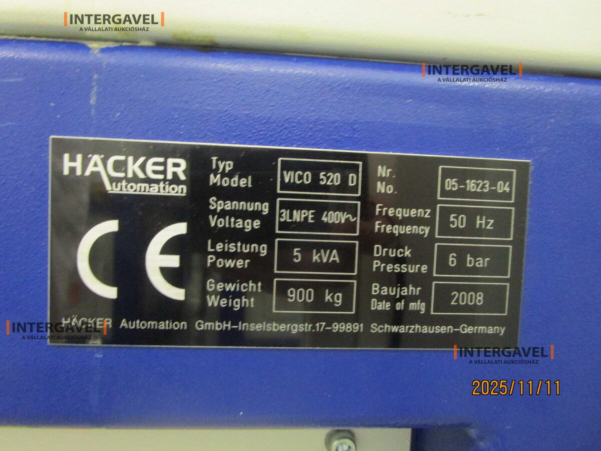 Gélező munkahely - Häcker, Vico 520 D 2