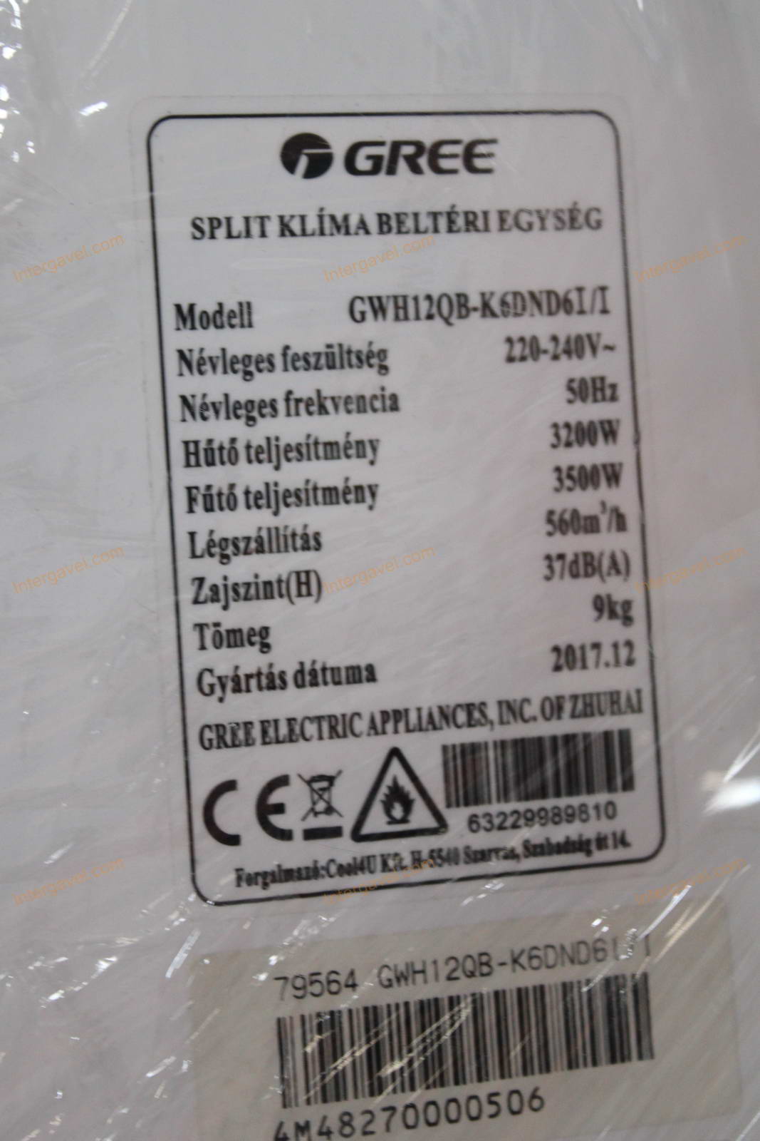 Bontott klíma - Gree 4