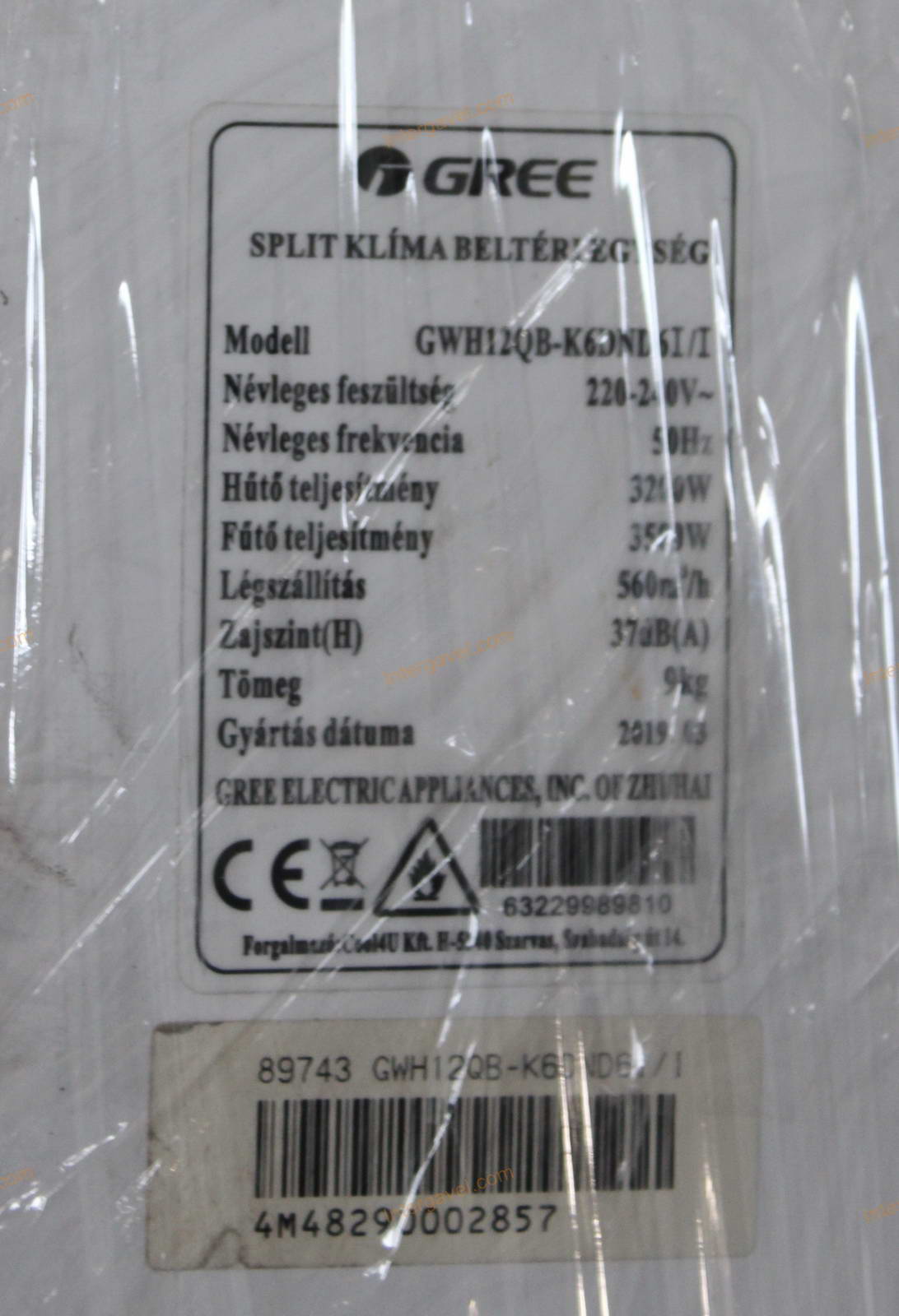 Bontott klíma - Gree 5