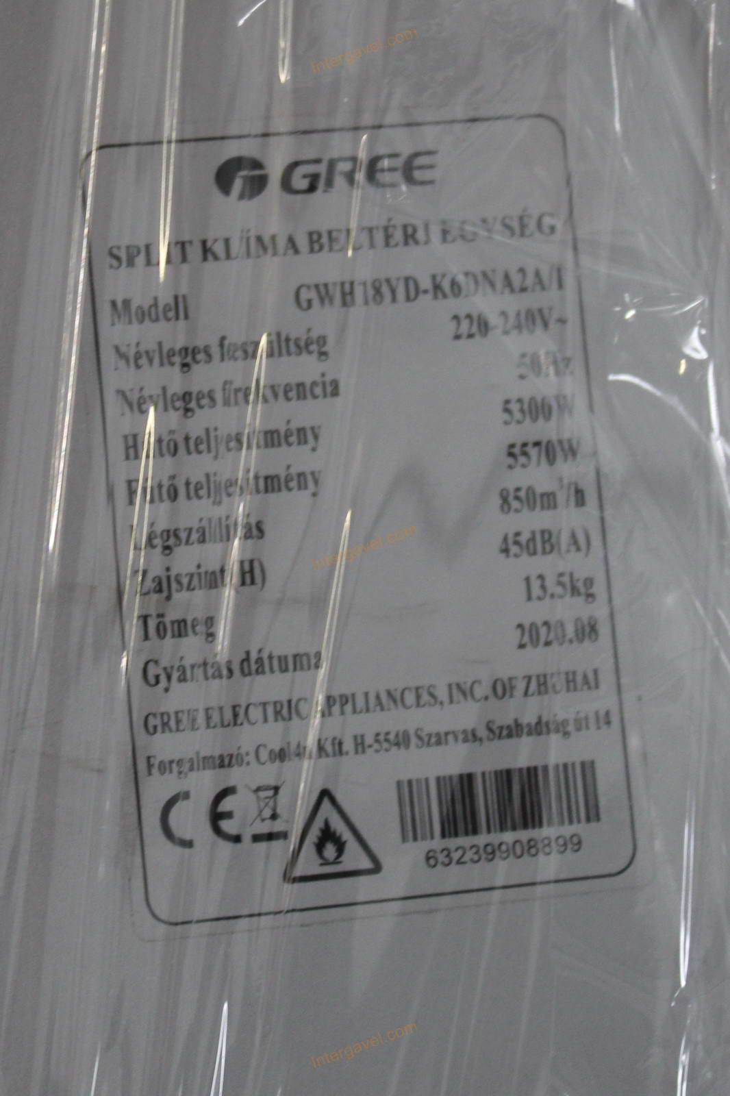 Bontott klíma - Gree 9