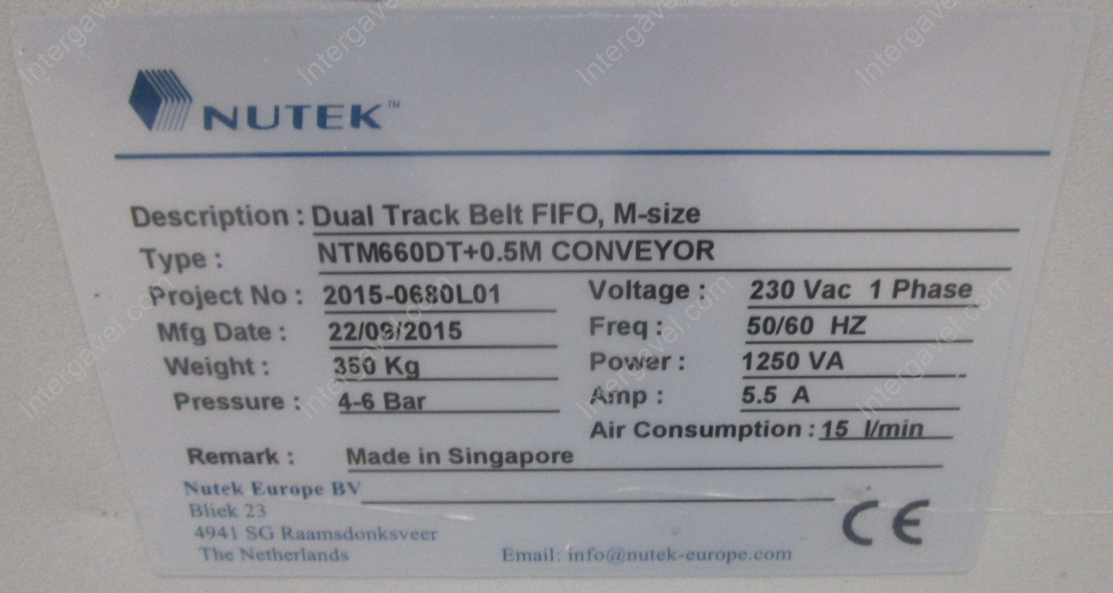 Konvejor - Nutek, NTM660DT+0.5M Conveyor 2