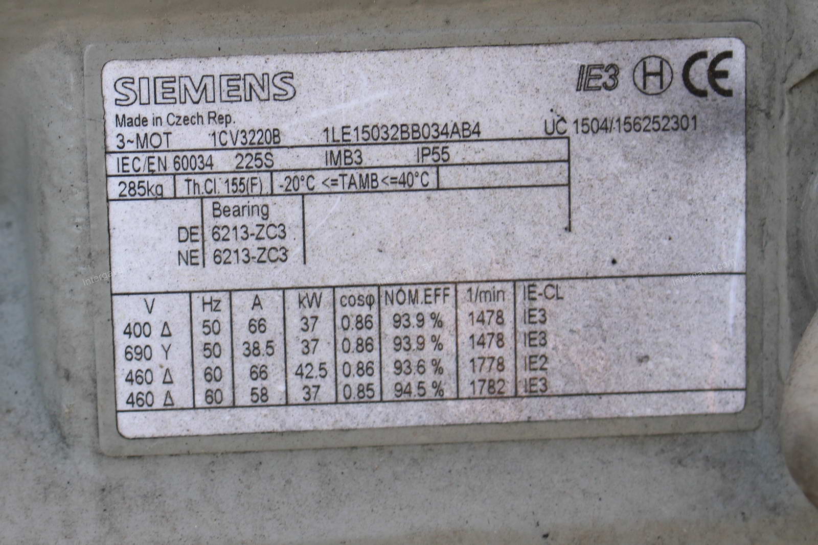 Villanymotor - Siemens, 1CV3220B 2