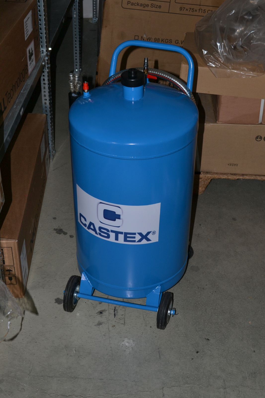 Pneumatikus fáradt olaj gyűjtő leszívó, 80 l 2