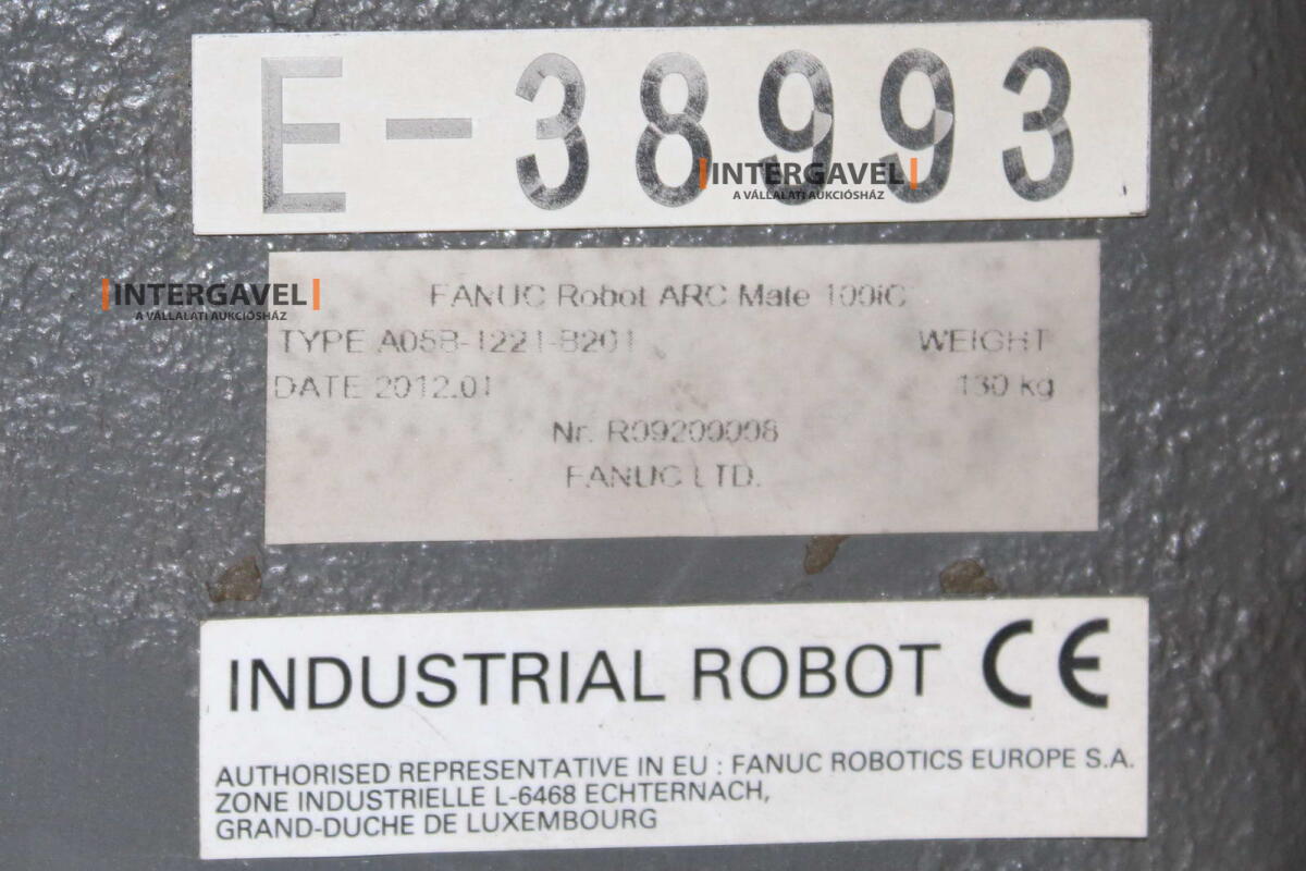 Hegesztő robot - Fanuc, ARC Mate 100iC; Fronius, TransSteel 3500 Rob 3