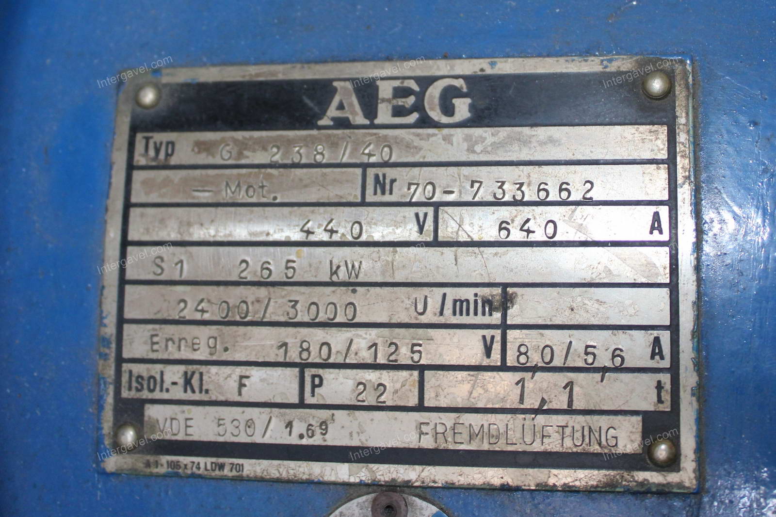 Motor -  AEG, G 238/40 2