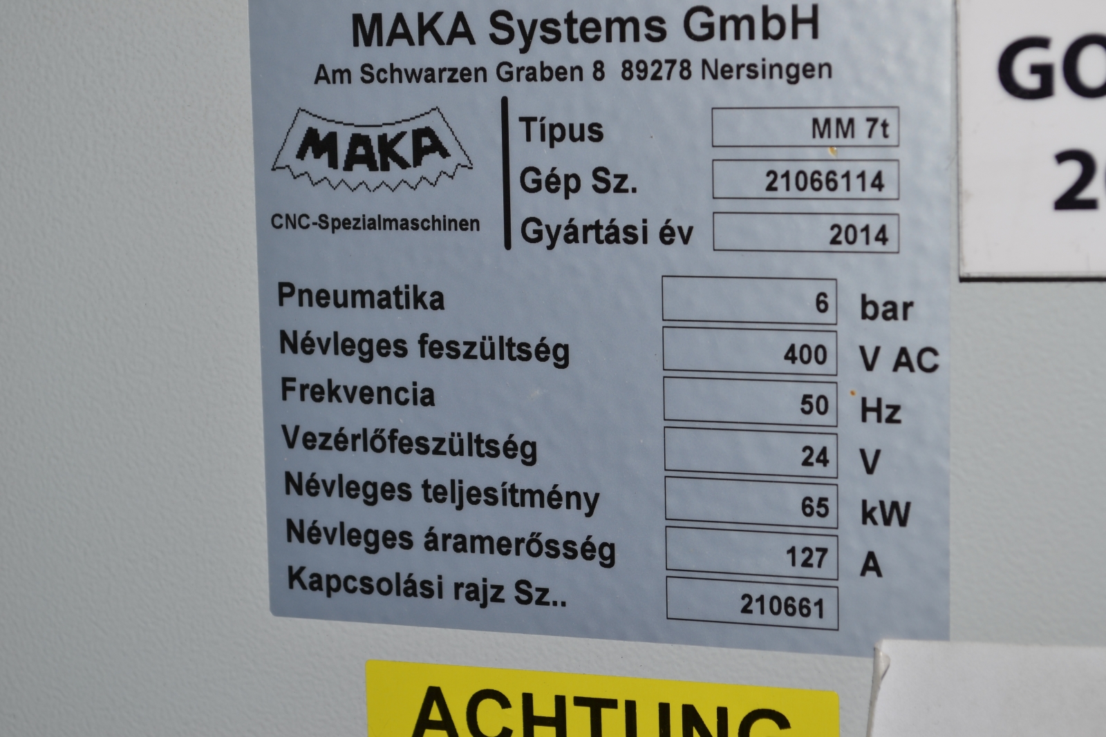 CNC - megmunkáló központ 4