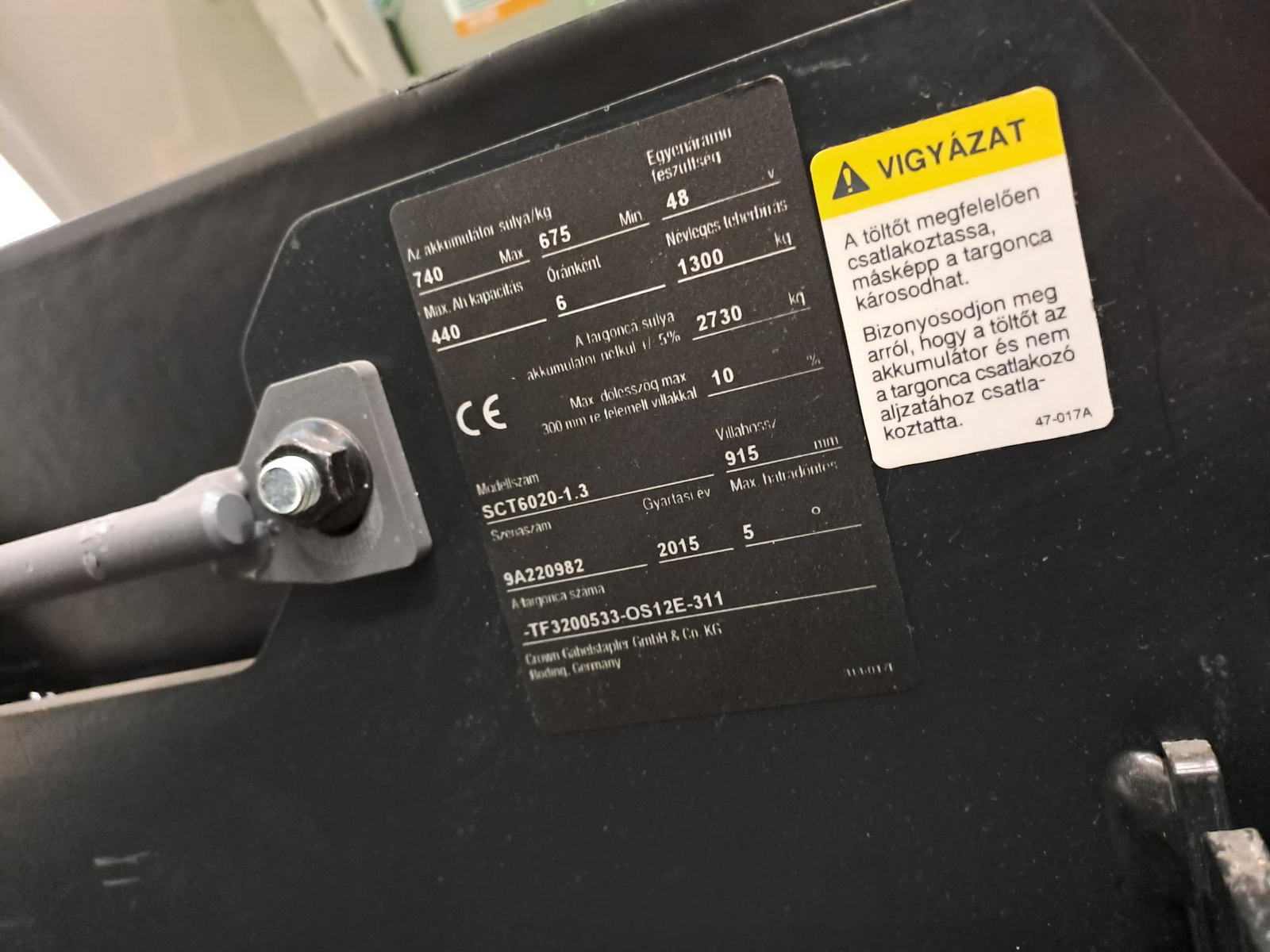 Homlokvillás targonca (elektromos) 2