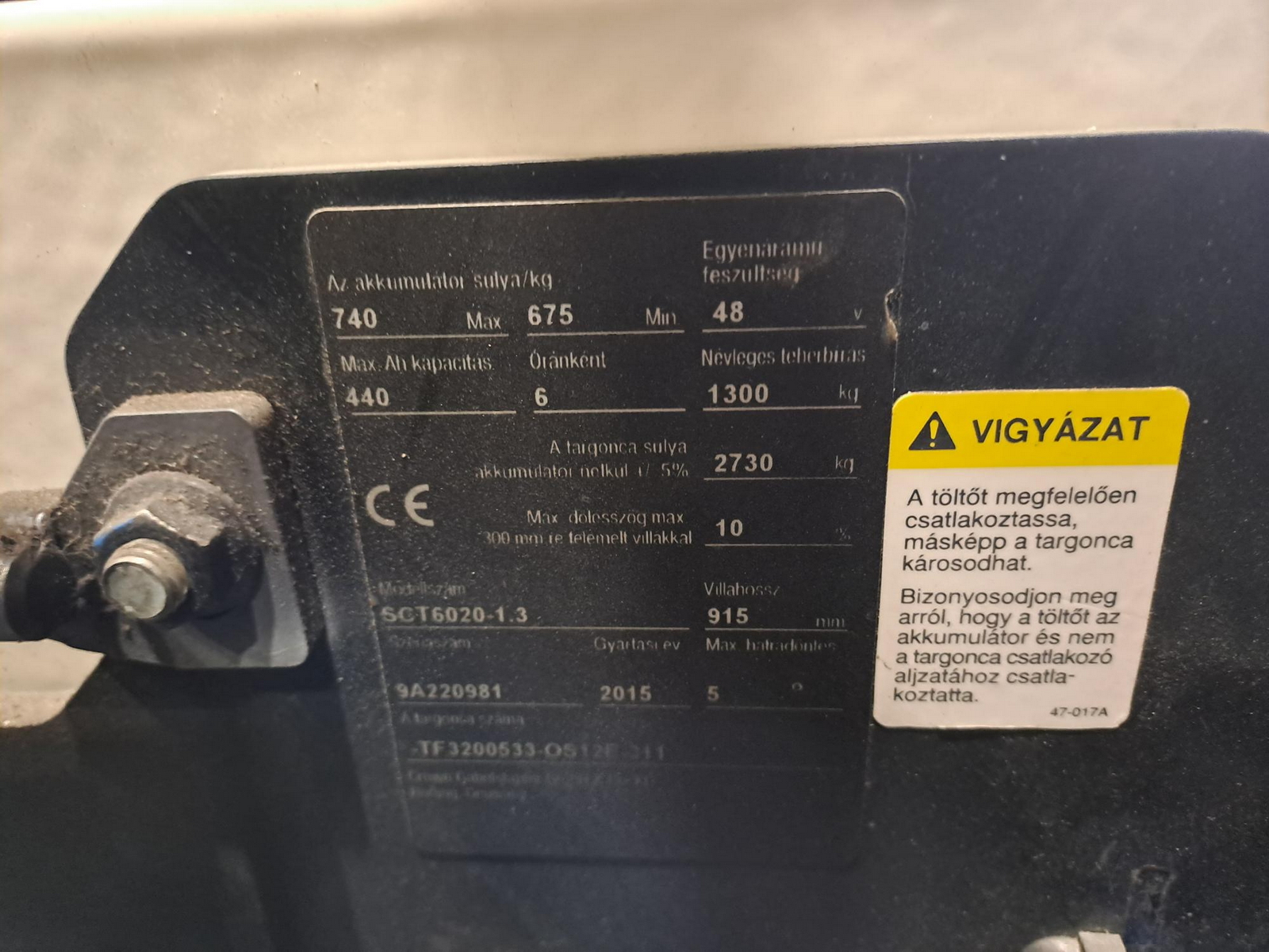 Homlokvillás targonca (elektromos) 2