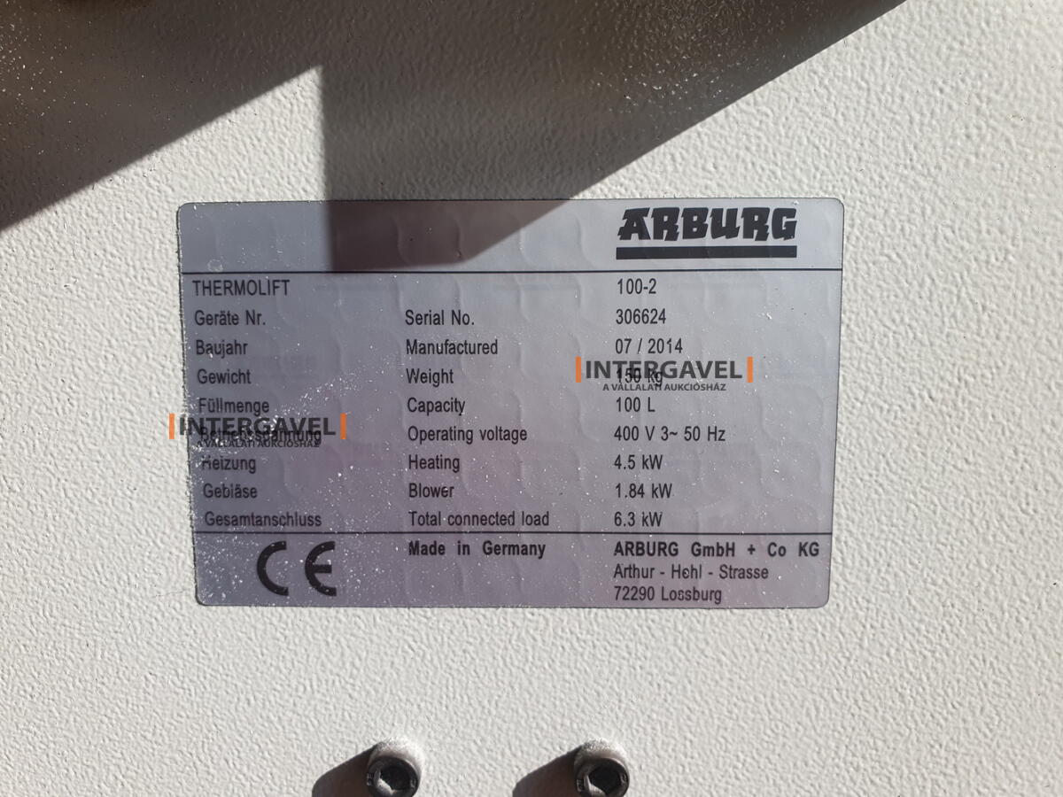 Arburg Thermolift 100-2 (2014) szárazlevegős szárító és anyagfeltöltő 3