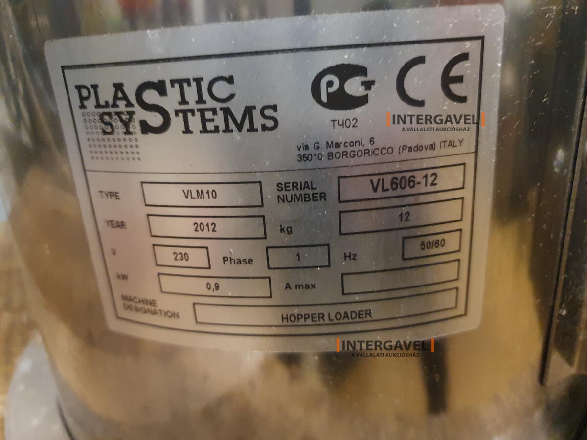 Plastic System VLM10 (2012) granulátum felszívó 2 anyaghoz
