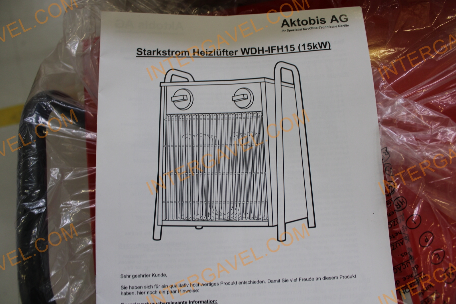 Elektromos fűtőberendezés WDH-IFH15 (15 kW) 3