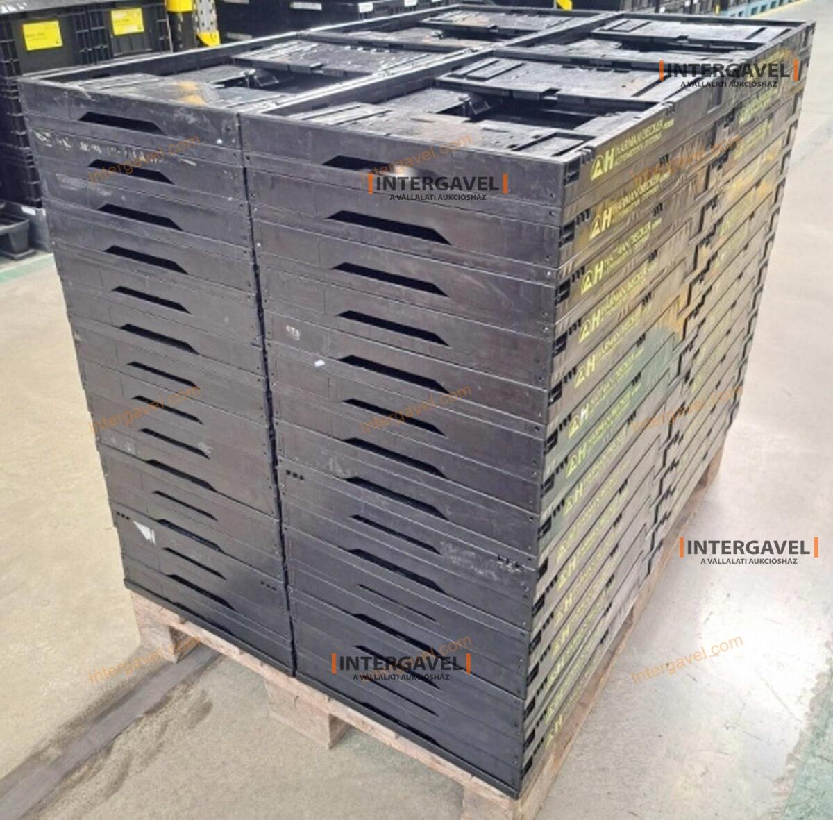 Összecsukható műanyag láda - 600x400x220 7