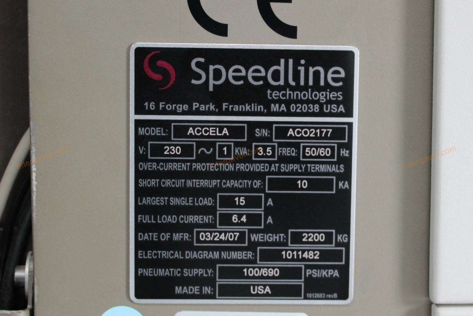 Pasztázó gép - Speedline, Accele 2