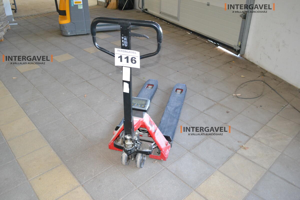 Kézi raklapemelő mérleggel