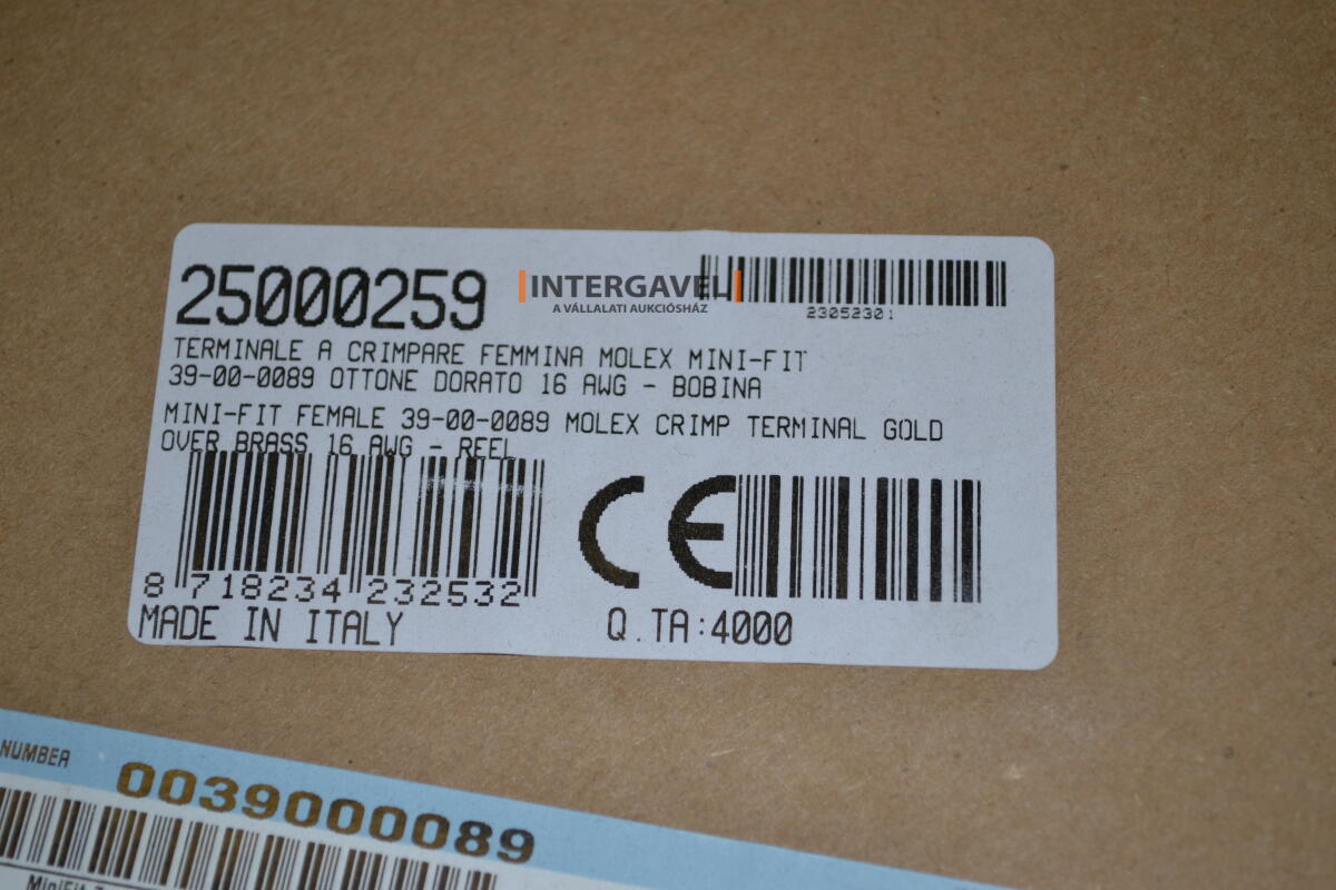 Molex Mini-Fit krimpelhető női érintkező 2