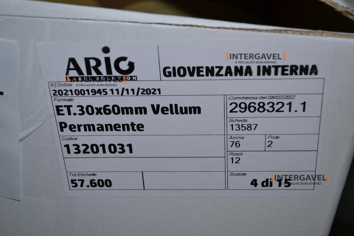 Címke 30*60 mm 2