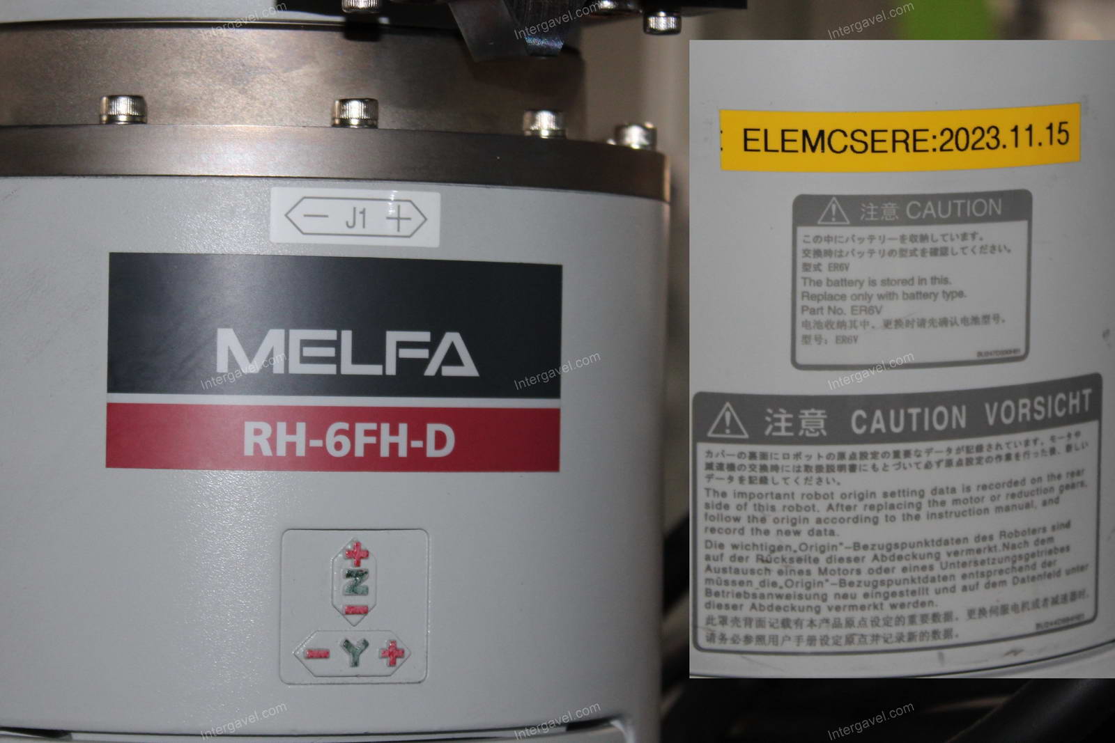 Bontott szerelő munkahely Melfa RH-6FH-D robottal 4