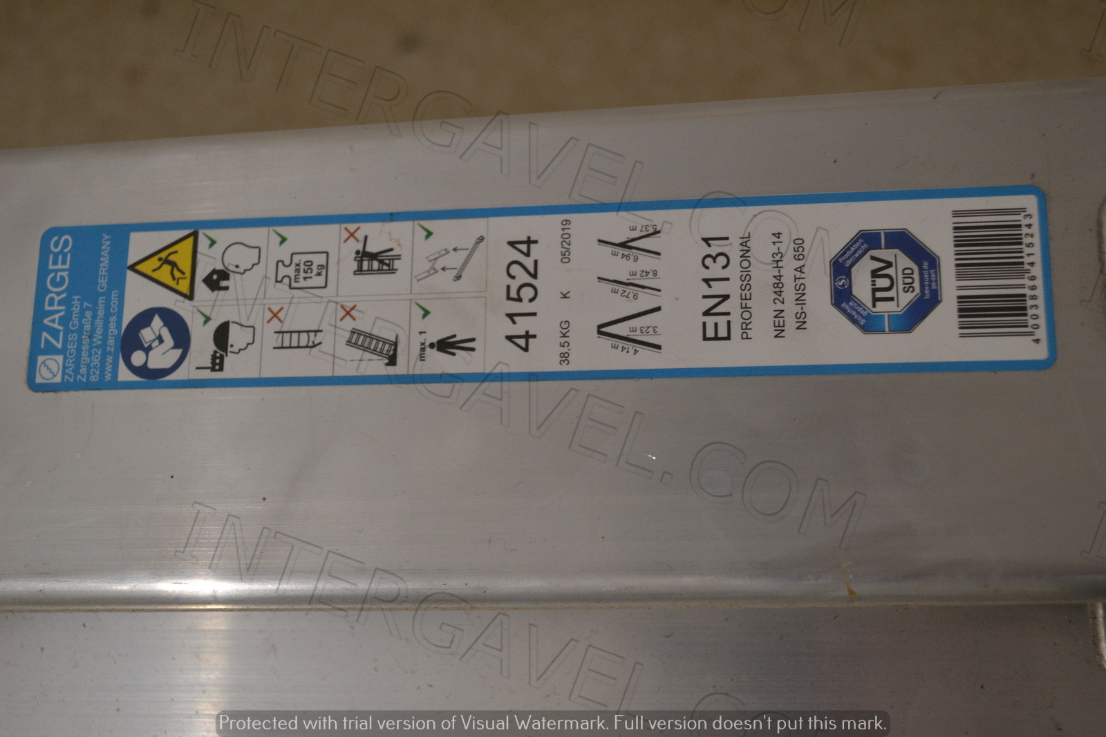 Zarges szétnyitható létra 3