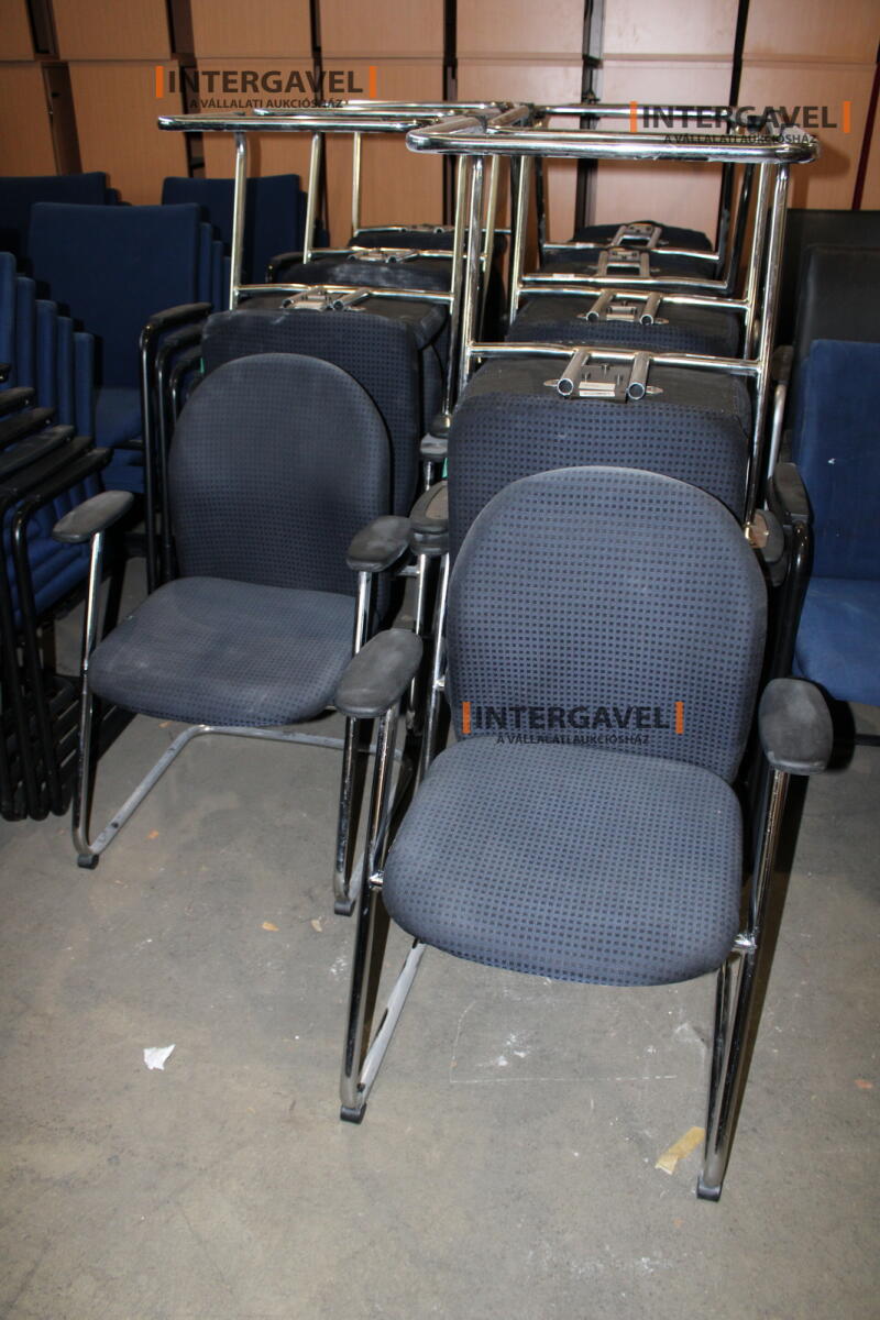 Tárgyalószék (kék/kockás) 2