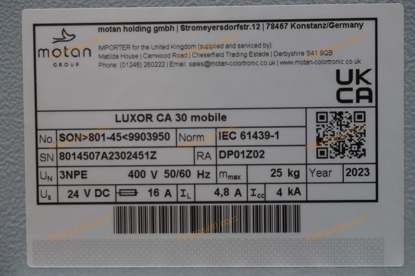 Granulátum szárító - Motan Luxor CA 30 2