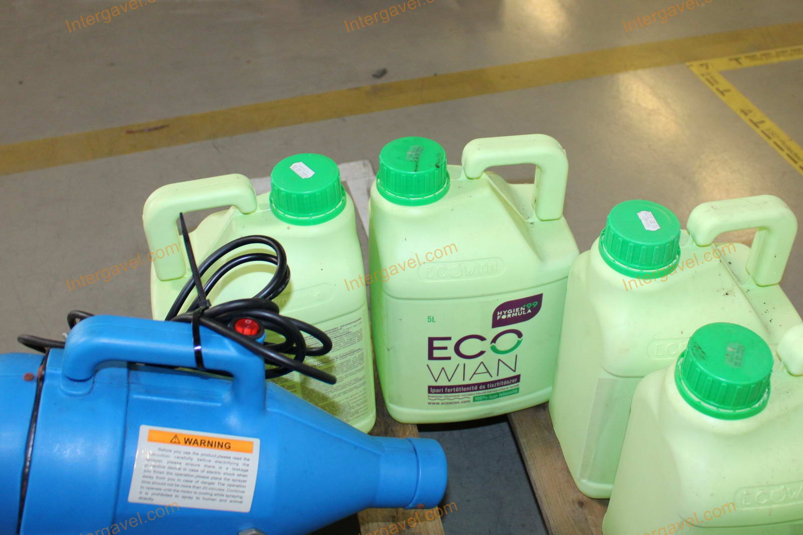 Fertőtlenítő porlasztó berendezés 9