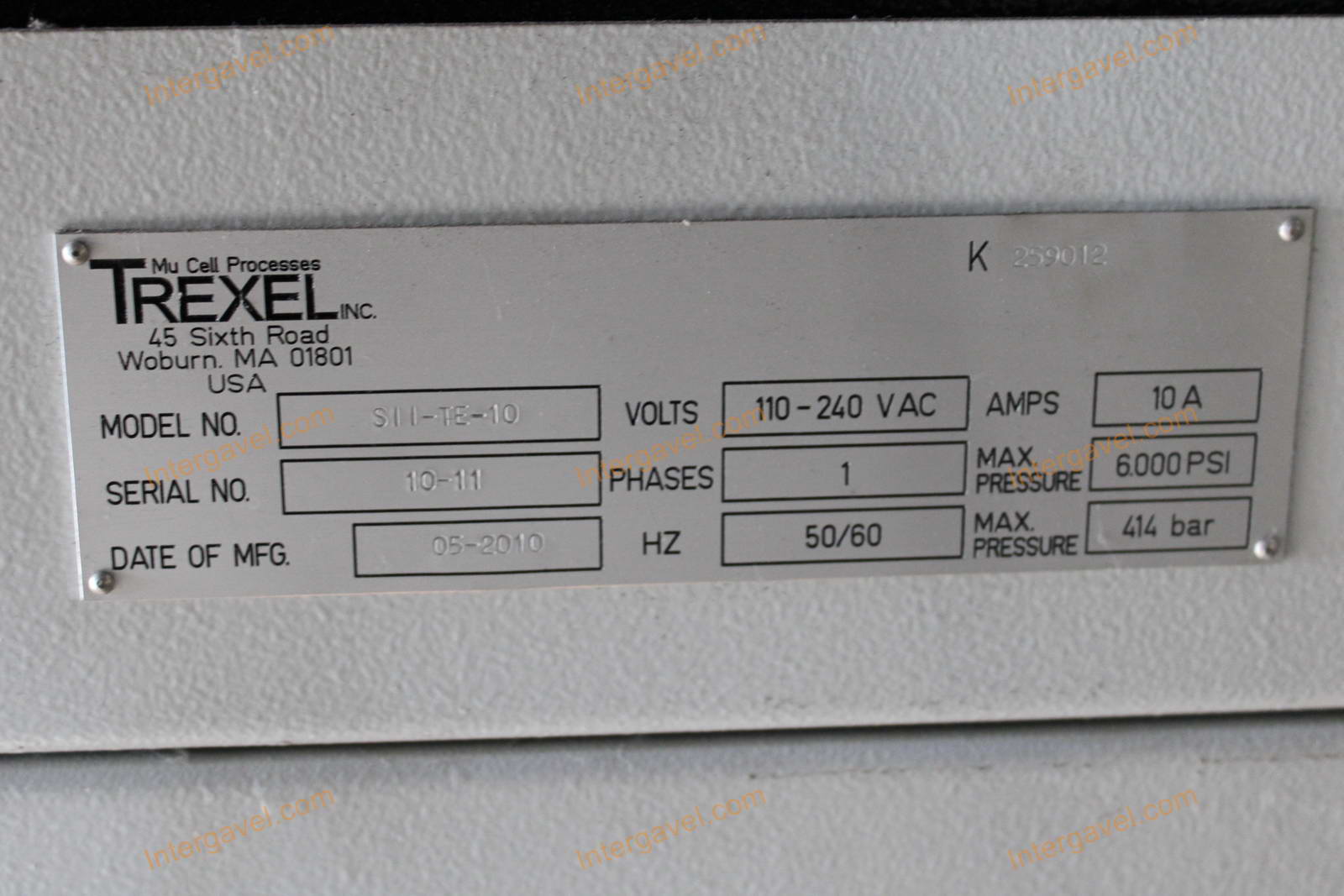 Nitrogen Booster - Trexel, SII-TE-10 2