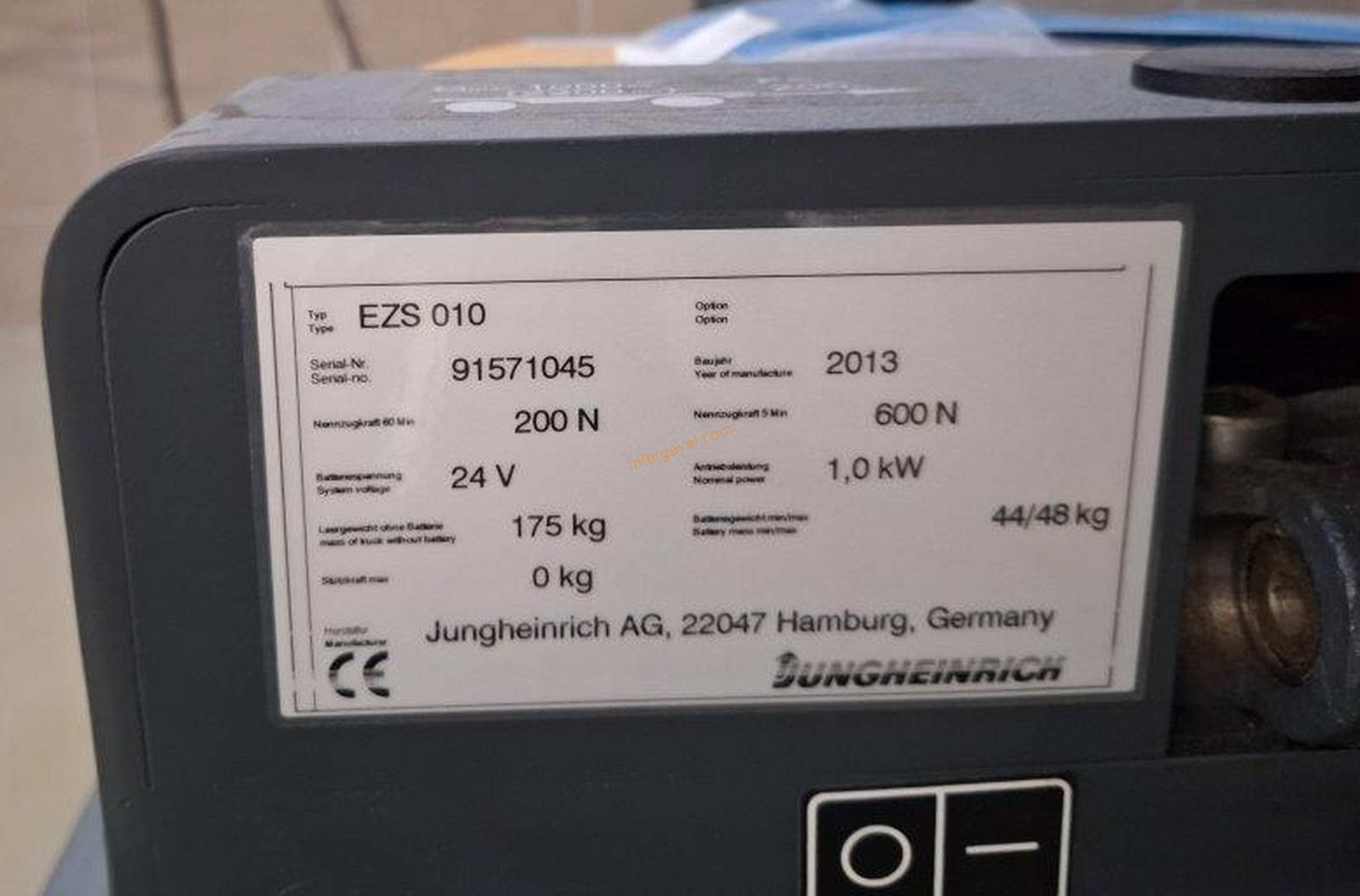 Targonca - Jungheinrich, EZS 010 2