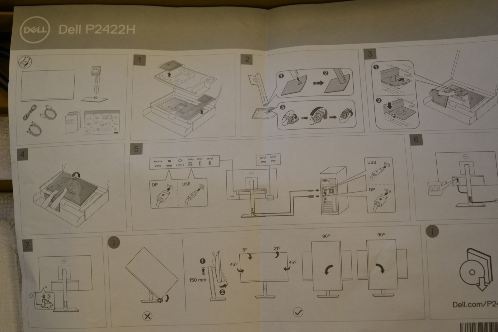 Dell monitor (P2422Hc) 6