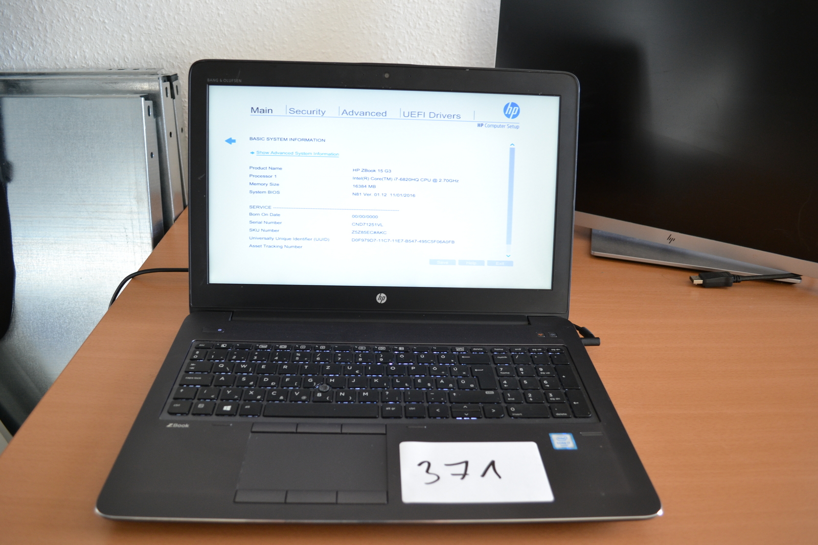 HP ZBook 15 G3 - Laptop
