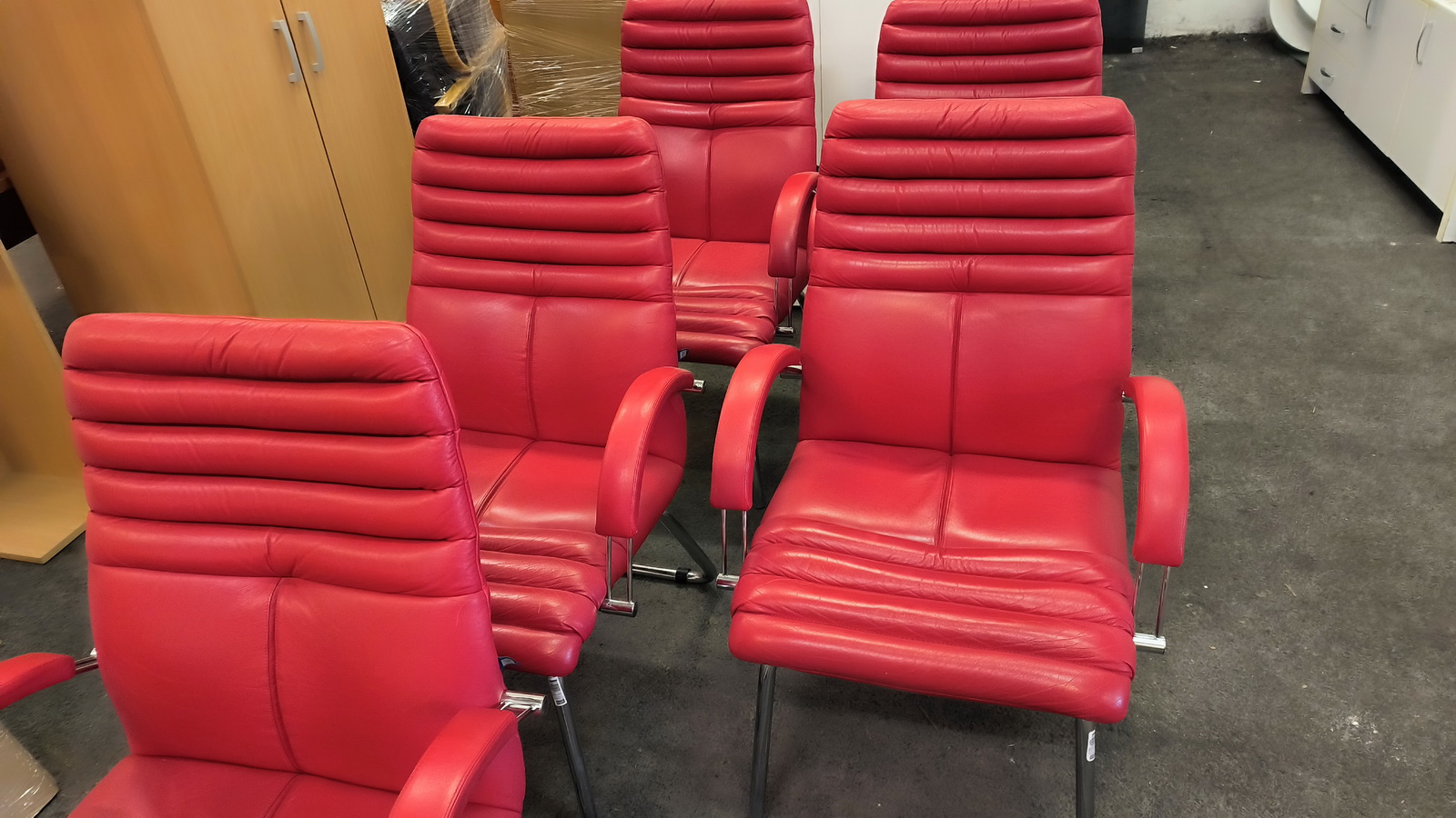 Tárgyalószék (piros) 4