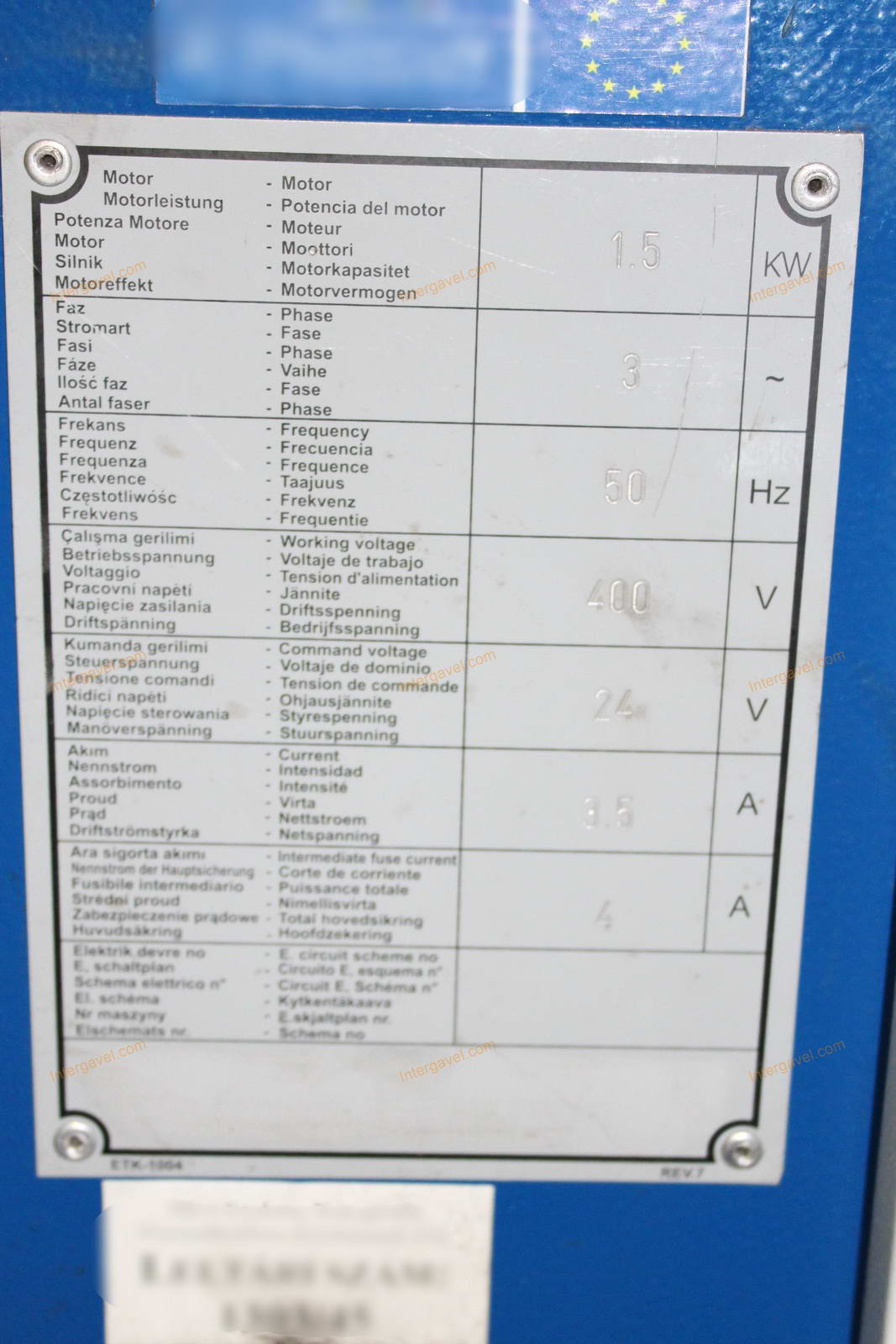 Hajlító gép - Metallkraft, PRM 35 DF 4