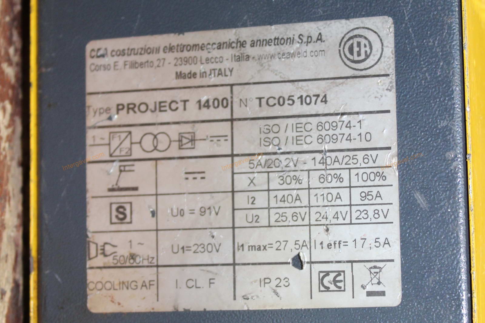 Hegesztő gép - CEA, Project 1400 2