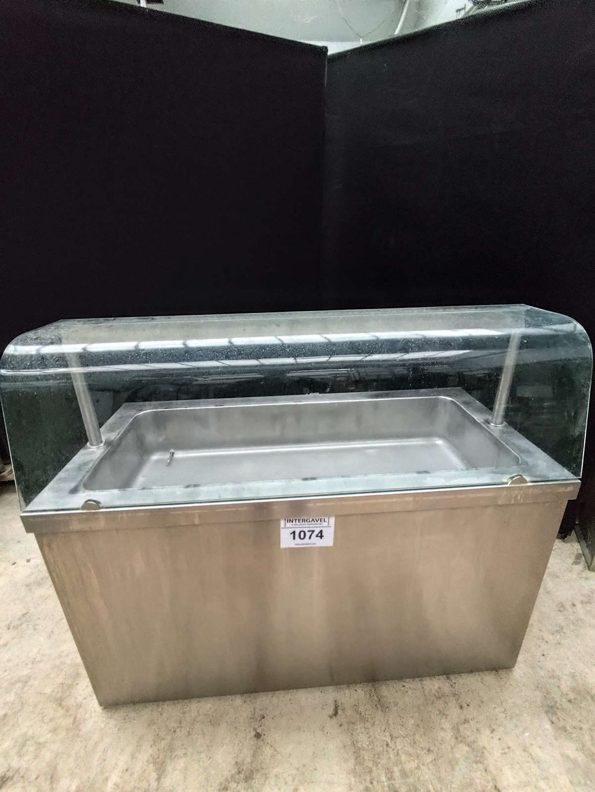 4xGN1/1 melegentartó pult üveges felépítménnyel