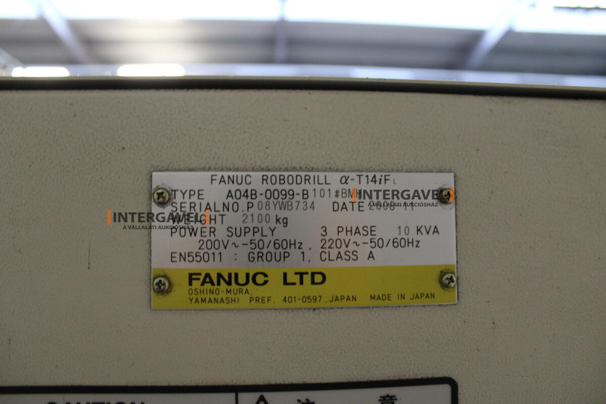 FANUC ROBODRILL α-T14iFL CNC megmunkálóközpont 2
