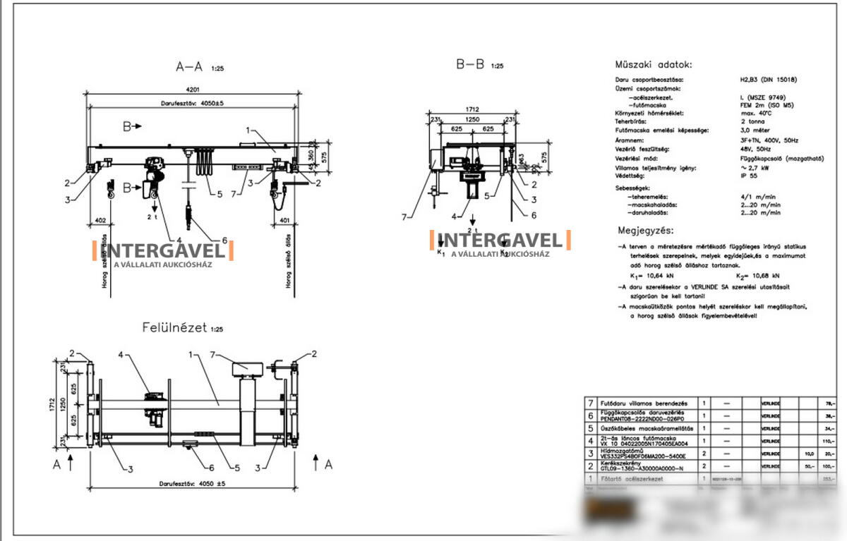 Daruhíd futómacskával és emelőművel 9