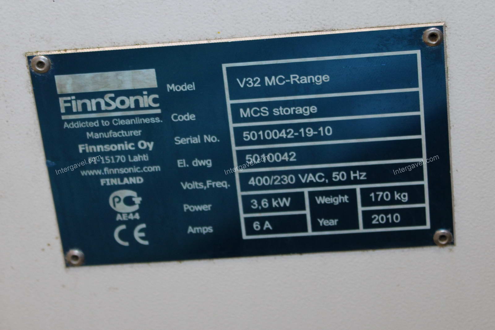 Ultrahangos mosó - FinnSonic, MC-170/II 17