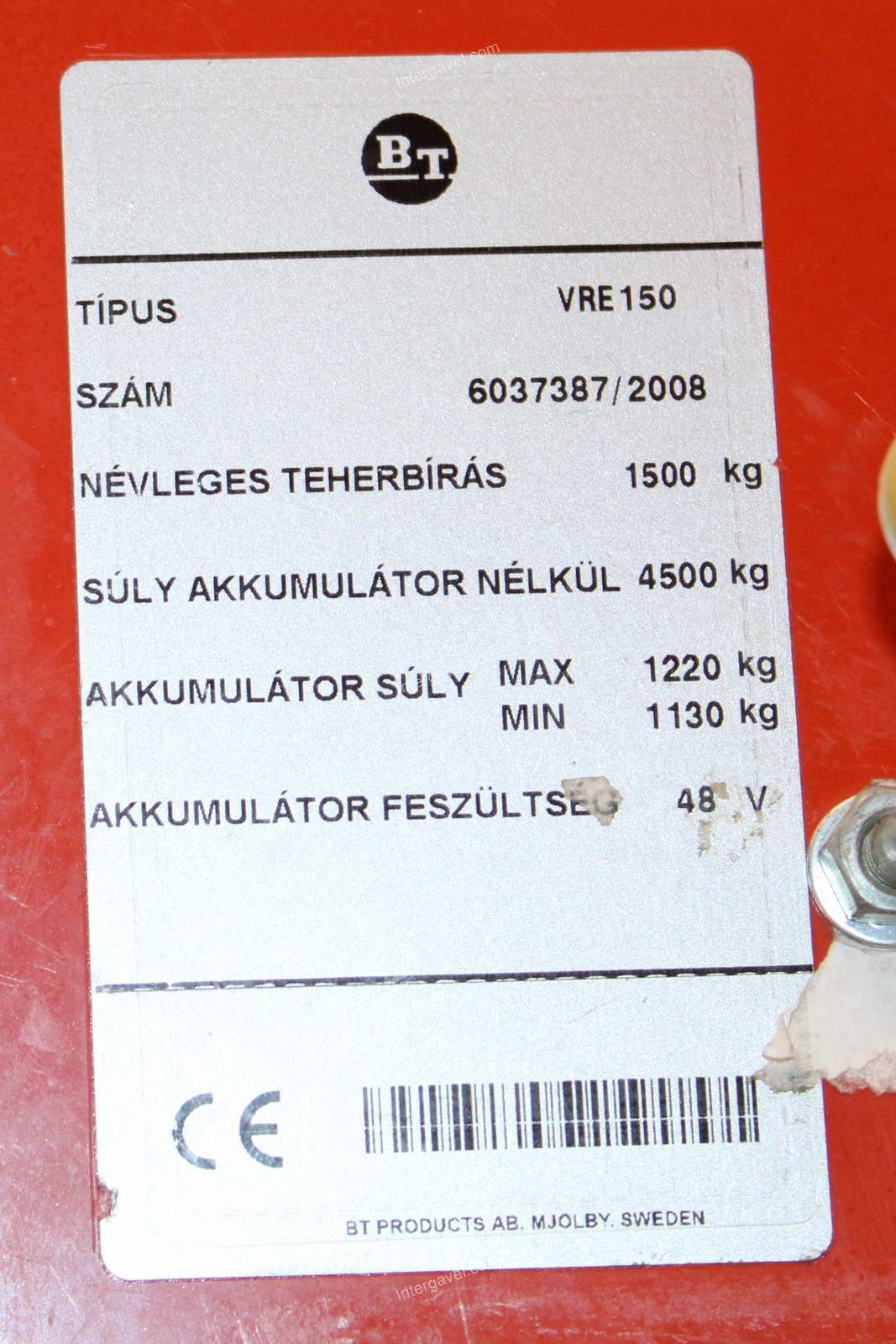 Targonca - BT, VRE 150 2