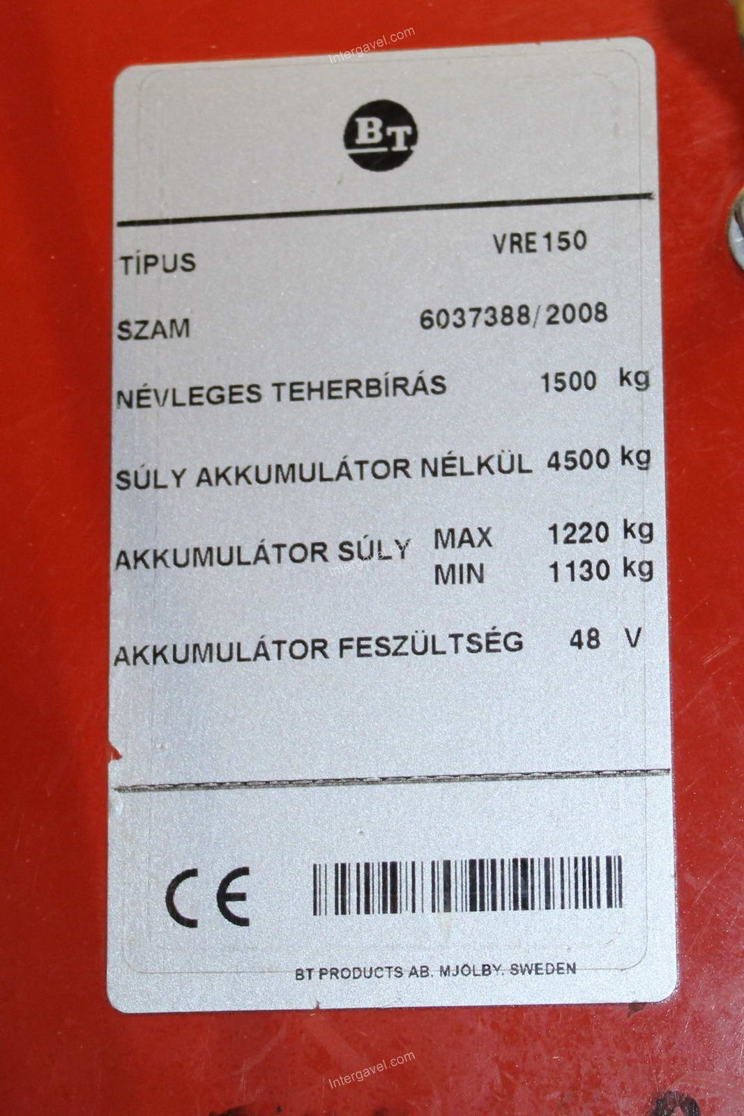 Targonca - BT, VRE 150 2