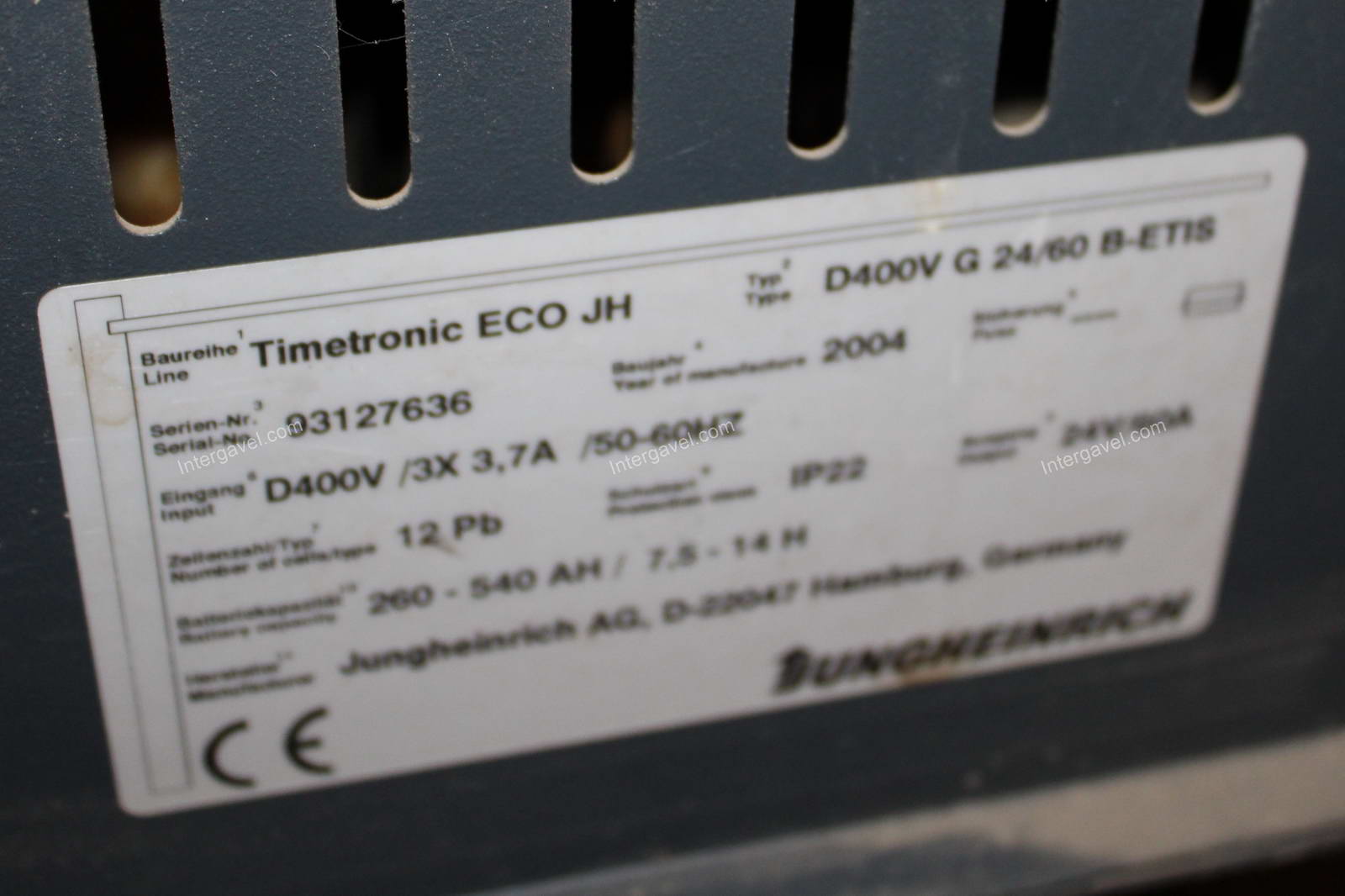 Akkumulátor töltő - Jungheinrich, D400V G 24/60 B-ETIS 2