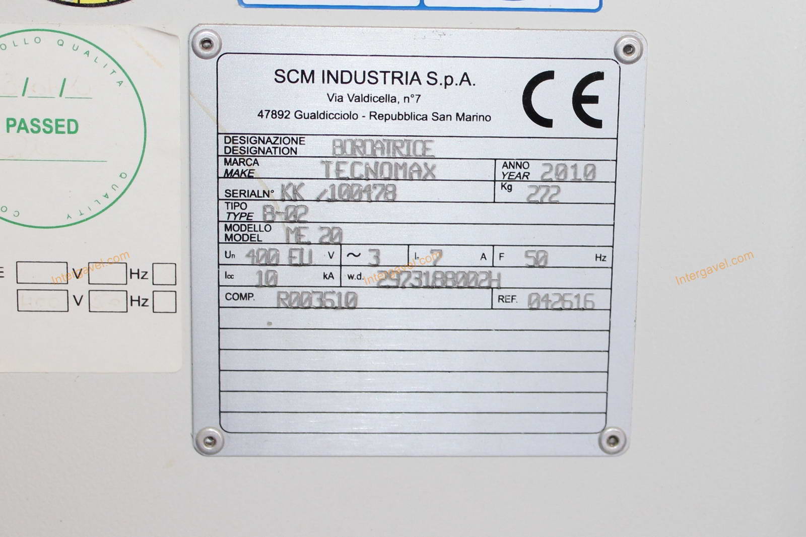 Élzáró gép - SCM, B02 / ME20  2