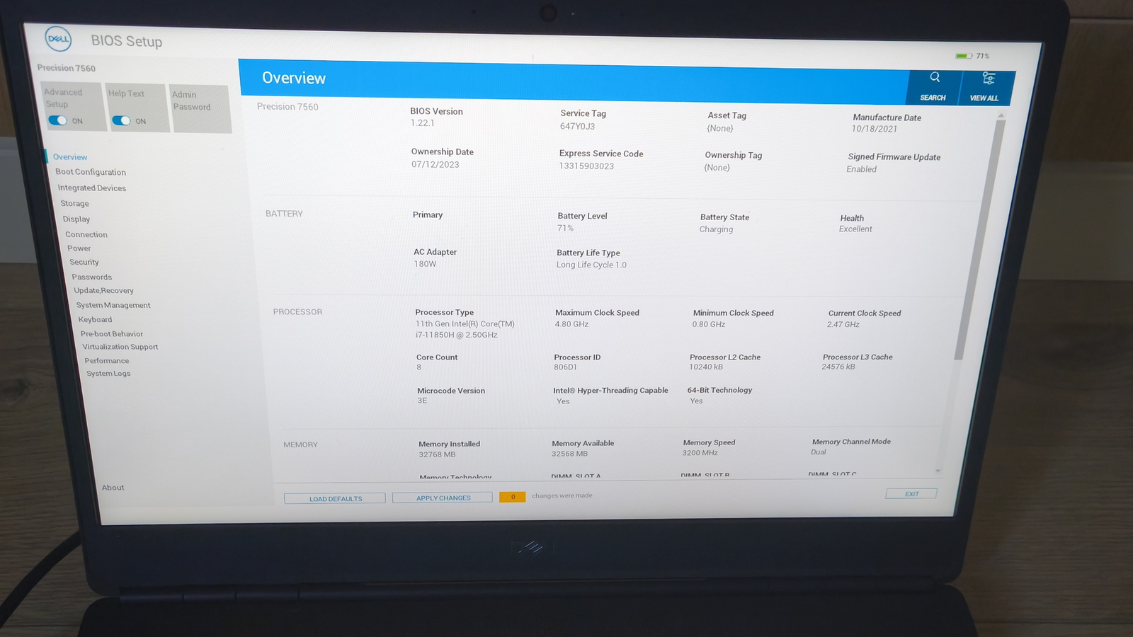Dell Precision 7560 2