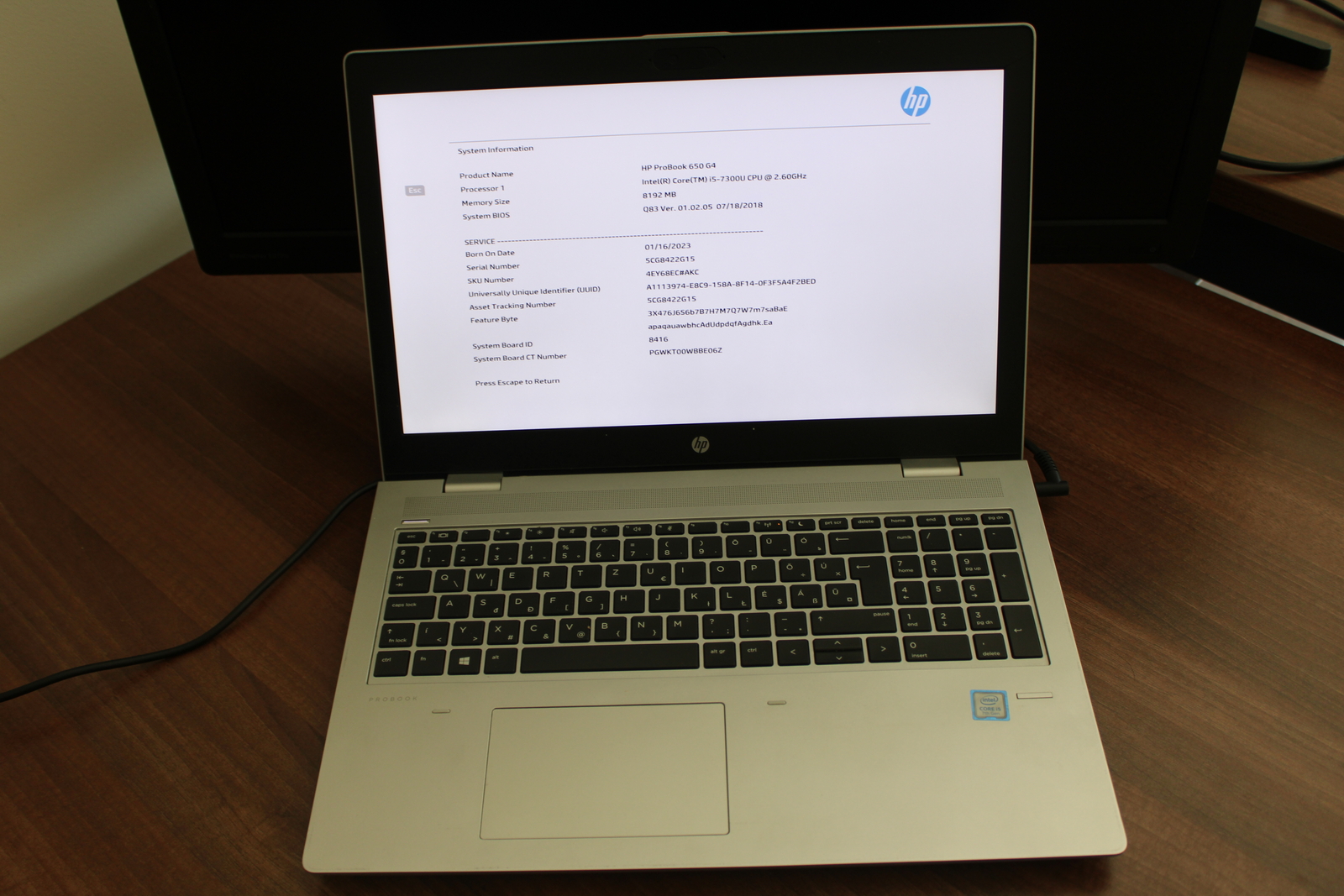 HP Probook 650 G4