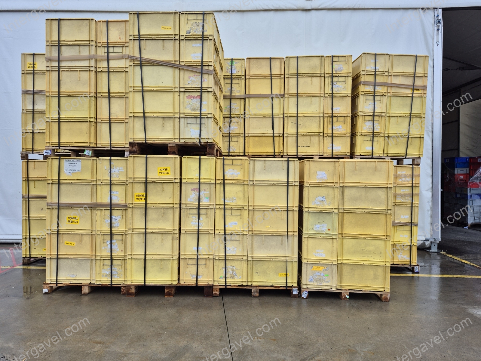 Sárga műanyag láda 6