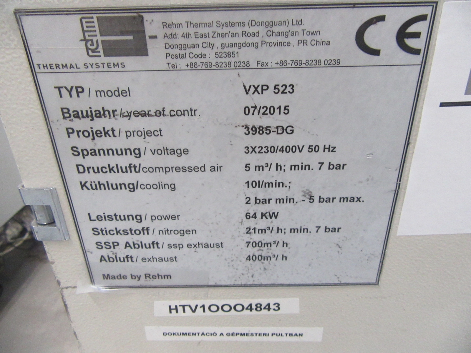 Kemence - Rehm, VXP523 2