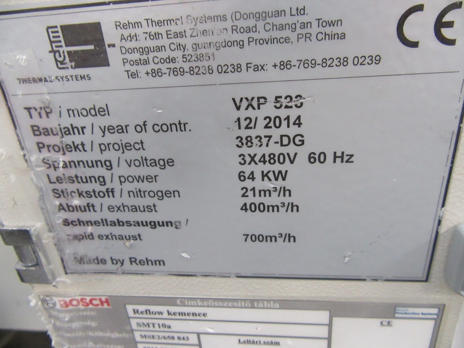 Kemence - Rehm,  VXP523 2