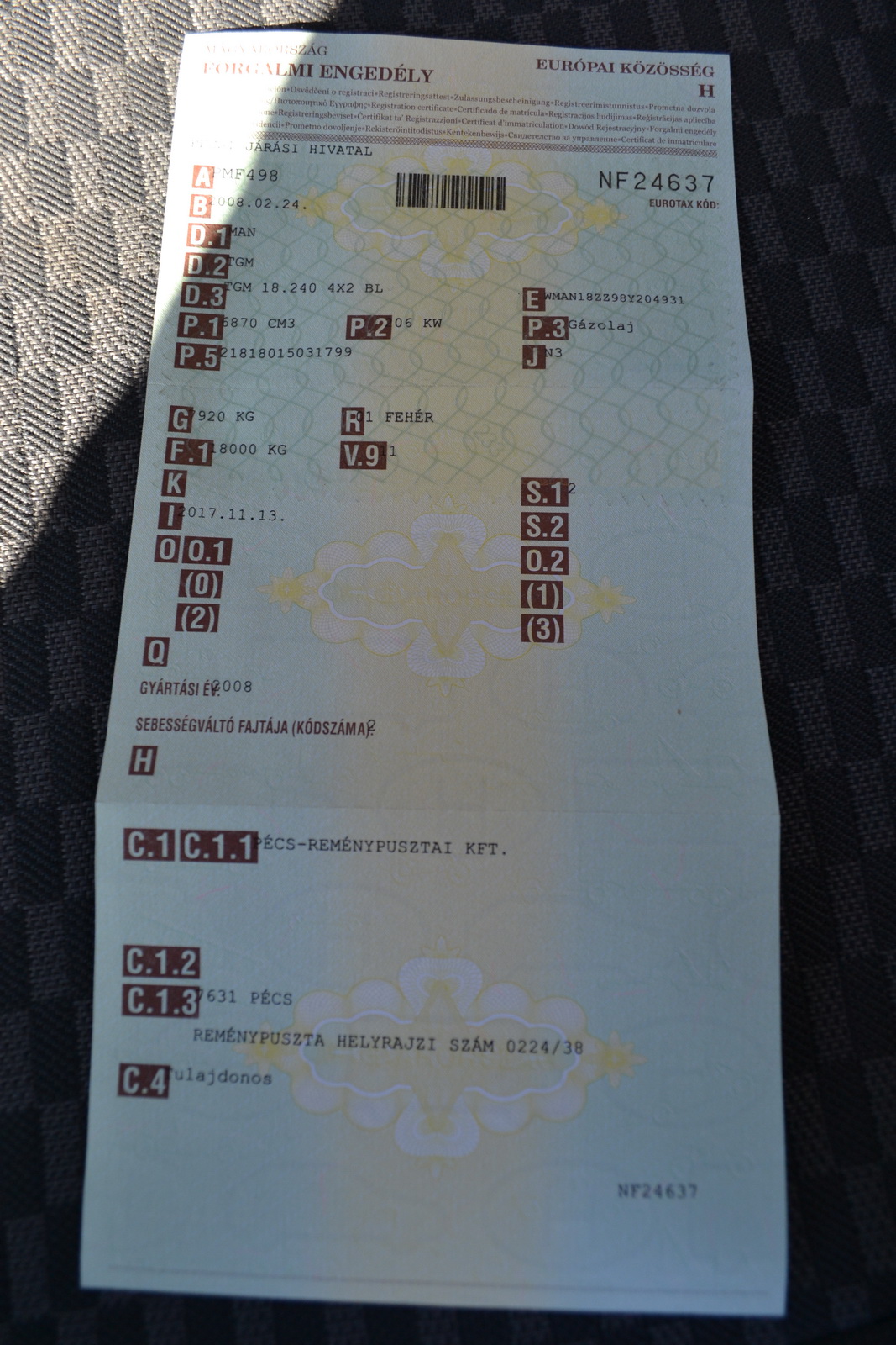 MAN teherautó daruval 31