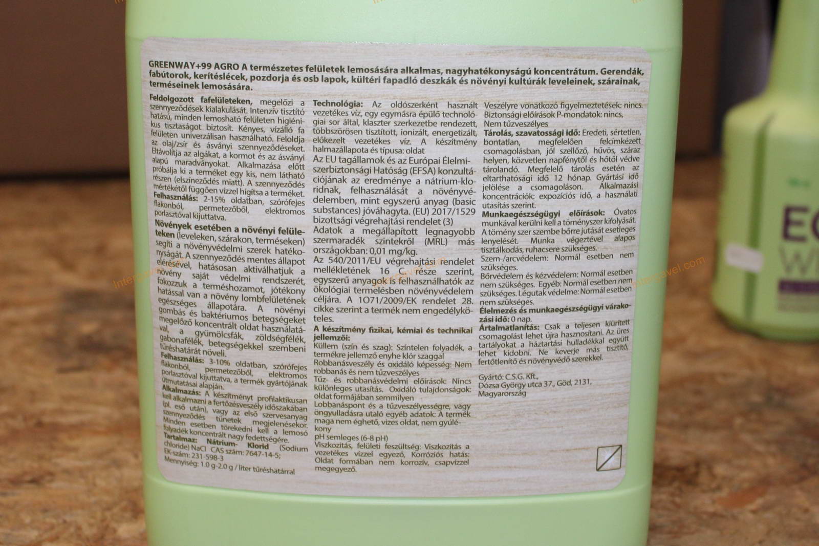 Green WAY +99Agro felület lemosó 4