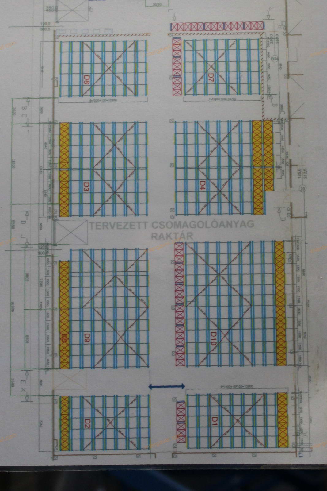 Bontott bejárható állványrendszer elemek 2