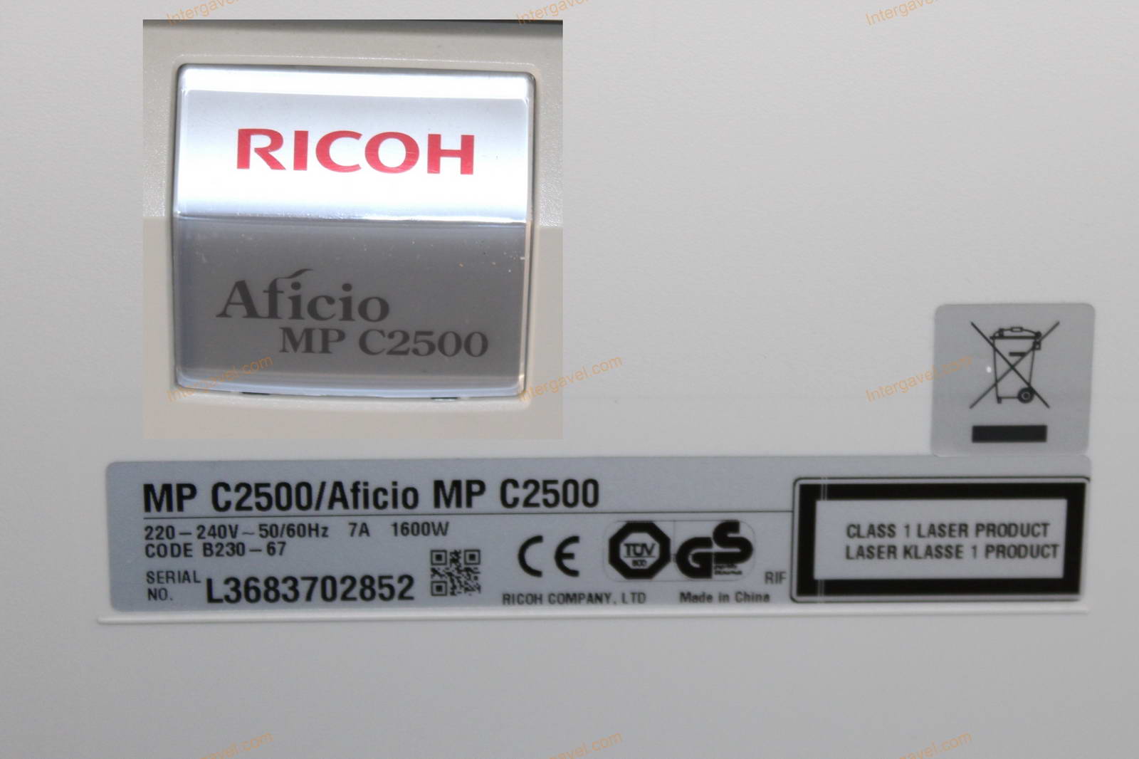 Multifunkciós készülék - Ricoh, Aficio MP C2500 2