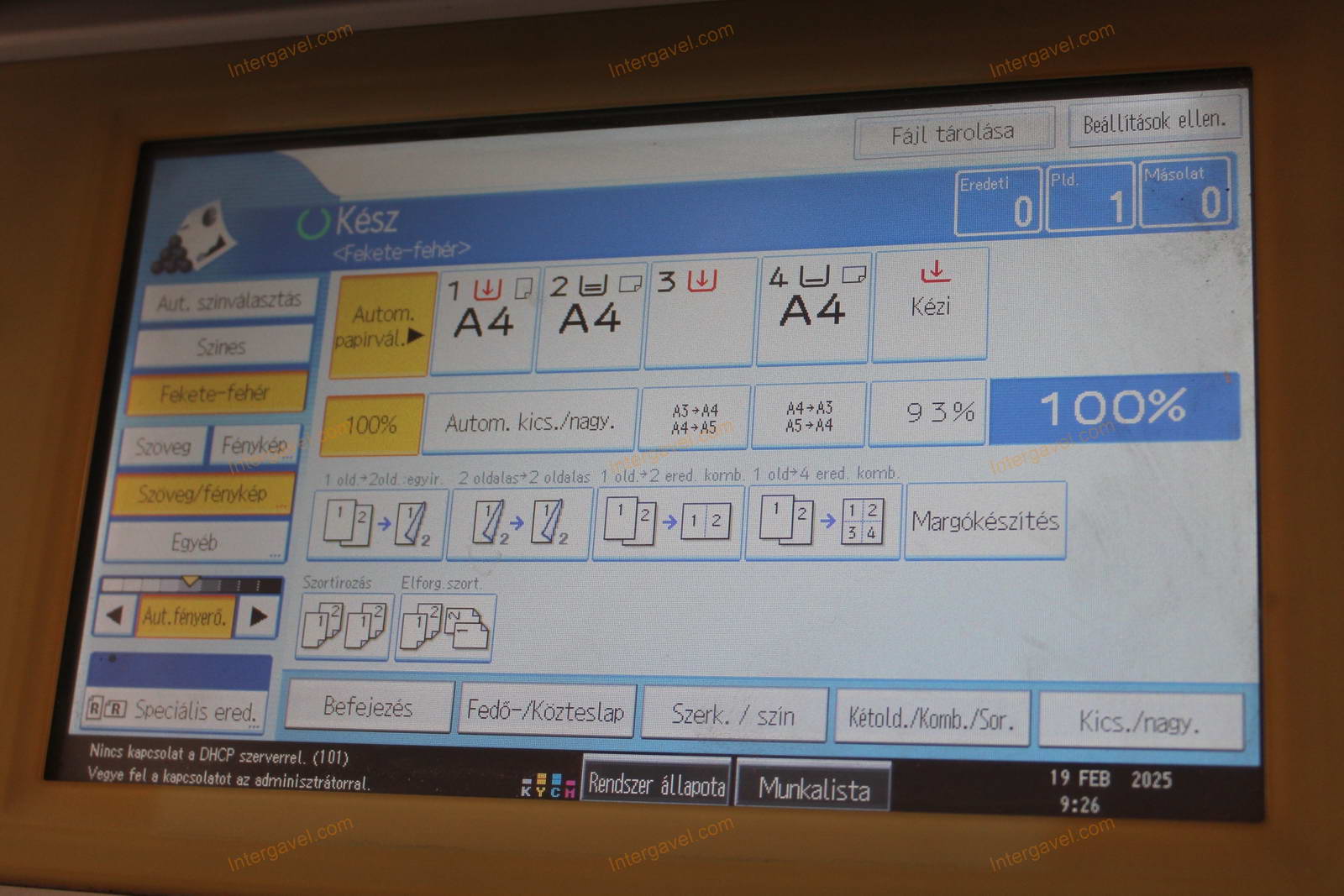 Multifunkciós készülék - Ricoh, Aficio MP C2500 3